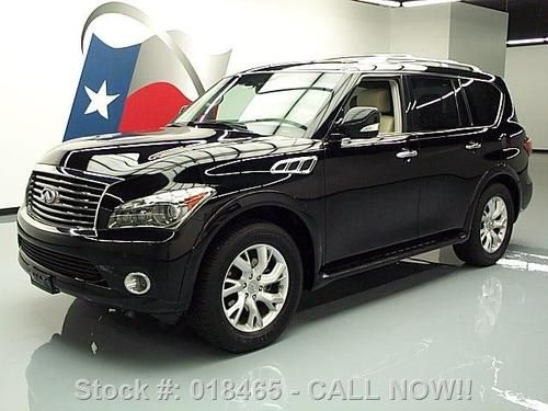 2012 infiniti qx56 theater 4x4 sunroof nav dvd 20's 32k texas direct auto