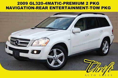 2009 gl320-4matic-premium 2 pkg-navigation-rear entertainment-tow pkg