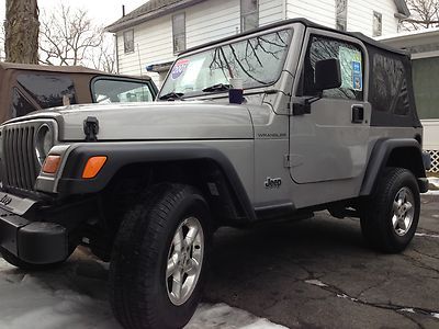 2001 jeep wrangler sport-5 spd &amp; exc. conv. top w/full drs-$947 in service done!