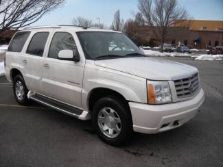 2005 cadillac escalade awd pearl white sunroof quads nice free shipping