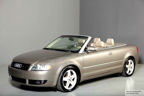 2004 audi a4 3.0 v6 cabriolet leather xenons bose wood alloys auto service hist!