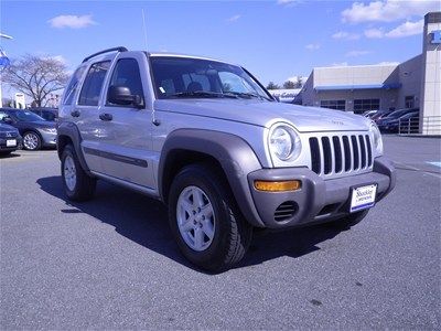 04 jeep liberty sport 3.7l v6 4wd manual no reserve