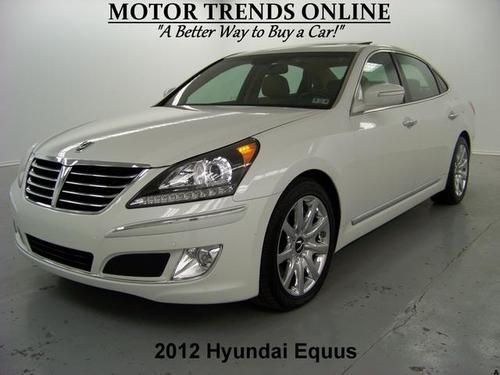 Signature navigation rearcam 5.0 v8 chrome wheels htd ac 2012 hyundai equus 5k