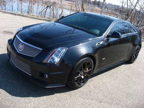 2011 cadillac cts-v ctsv coupe black diamond 556hp 6.2 v8 auto black navigation