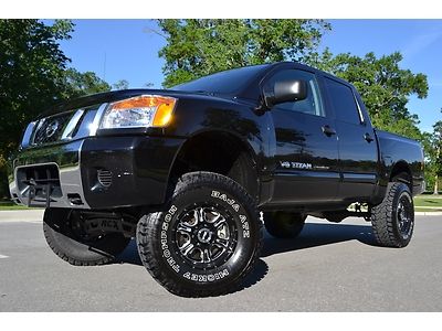 2012 nissan titan crew cab 4x4 sv 6" lift tires wheels