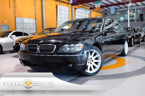 06 bmw 750li luxury sport loaded auto nav pdc dvd entry-drive soft-close shades