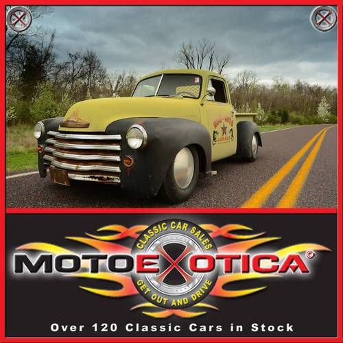 1950 chevrolet 3100 custom rat rod pickup-350 small block conversion-unique!!!!!