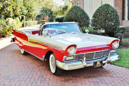 Frame off over 80k spent 1957 ford fairlane 500 skyliner retractable magnificent