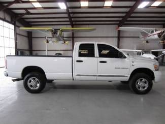 White crew cab lwb 5.9 cummins diesel new tires leather extras rare bargain nice