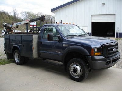 Utility body crane 4x4 dually diesel power stroke v8 5-speed manual