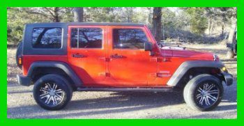 2010 jeep wrangler unlimited sport 4x4 wiith warranty  suv traction 2" lift