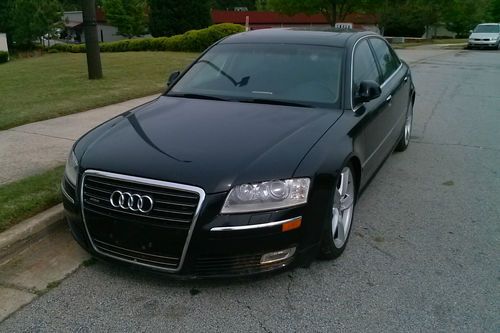 2008 audi a 8 l   flood water damage clean title