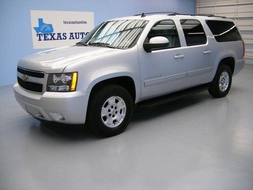 We finance!! 2012 chevrolet suburban lt auto flex-fuel roof 2 tv's 3rd row 1 own