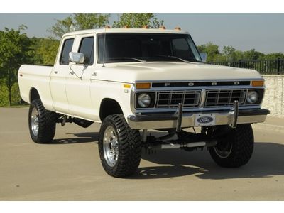 1977 ford f250 4x4 crew cab nice fresh restoration