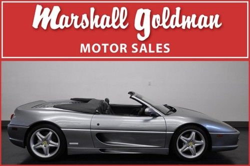 1998 ferrari 355 spider  only 12,400 miles titanium with dark blue 6 speed