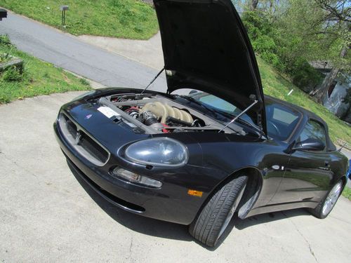 2002 maserati spyder gt black 6 speed manual skyhook susp. 390hp 176 mph  wow!!