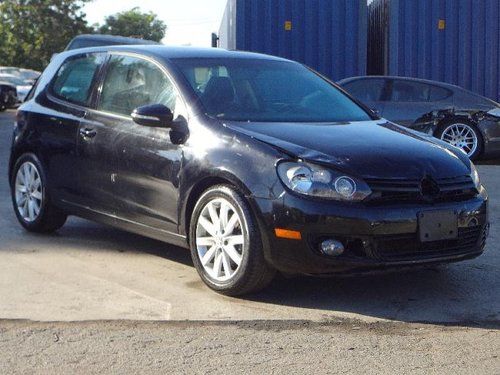 2010 volkswagen golf tdi salvage repairable rebuilder fixer only 50k miles runs!