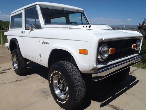 1977 early ford bronco custom sport utility- auto, p/s, p/b, a/c,