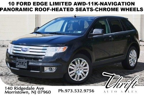 10 ford edge limited awd-11k-navigation-panoramic roof-heated seats
