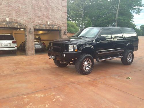 Limited ford excursion 4x4 diesel black satellite tv no reserve