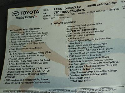 2007 Toyota Prius Touring 1-Owner Clean Loaded No Reserve!!!, image 30