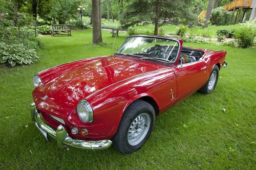 1965 triumph spitfire convertible in red