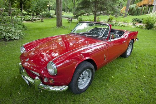 1965 triumph spitfire convertible in red
