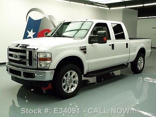 2008 ford f-250 lariat crew diesel 4x4 nav rear cam 87k texas direct auto