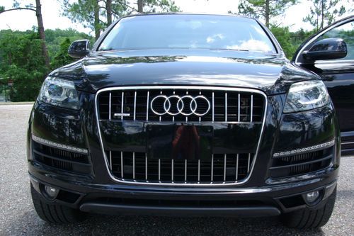 Blk/blk clean audi q7 tdi prem. plus pkg. four zone climate control, nav,pano rf