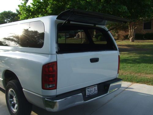 2004 dodge ram 1500 slt standard cab pickup 2-door 4.7l 04 topper long bed clean