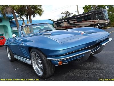 1965 classic ralph eckler signature corvette ls6 435hp t56 magnum nassau blue