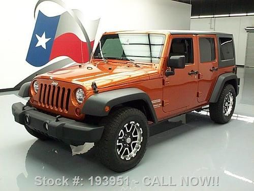 2010 jeep wrangler unltd sport hard top v6 auto 33k mi texas direct auto