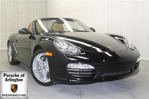 Boxster leather tan black low miles heated seats one owner sound pkg bluetooth