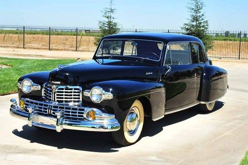 Rare restored 1947 lincoln continental club coupe flathead 8 california 2 dr