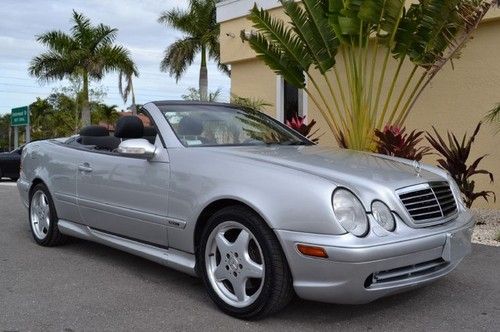 Clk320 sport florida convertible amg leather heated seats 68k v6 cd changer auto