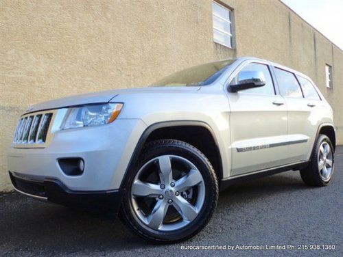 2011 jeep grand cherokee overland 100k warranty pano roof 20 inch navigation