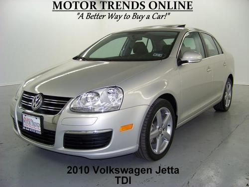 Tdi diesel sunroof auto leather htd seats bluetooth 2010 volkswagen jetta 38k