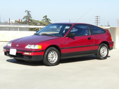 1990 honda crx 100% original no reserve! 1 owner clean title 5-speed ac clean!