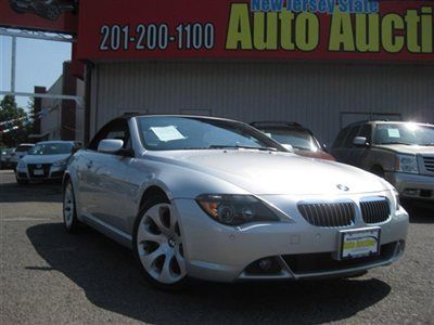2006 bmw 650i convertible carfax certified navigation sport package low reserve