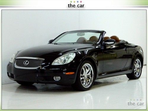 05 sc430 convertible black/saddle navigation bluetooth trd new tires pristine