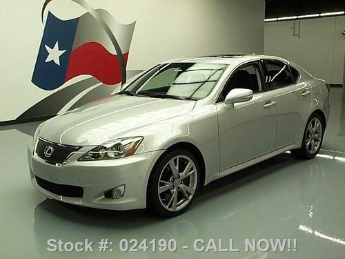 2010 lexus is350 sunroof nav rear cam climate seats 20k texas direct auto