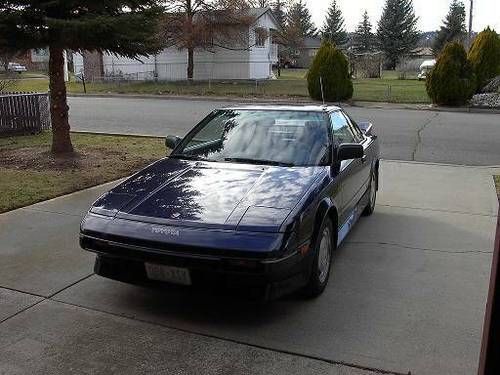 1987 toyota mr2 dark pearl blue only 90,500 miles