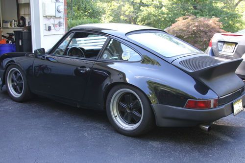 1984 PORSCHE 911 CARRERA COUPE BLACK MODIFIED RUNS GREAT, image 4