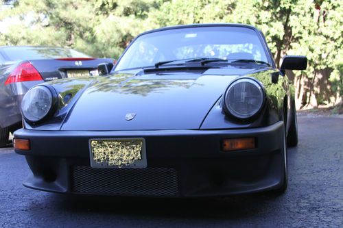 1984 PORSCHE 911 CARRERA COUPE BLACK MODIFIED RUNS GREAT, image 5
