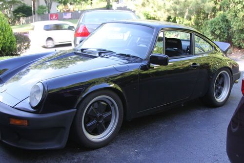 1984 PORSCHE 911 CARRERA COUPE BLACK MODIFIED RUNS GREAT, image 21
