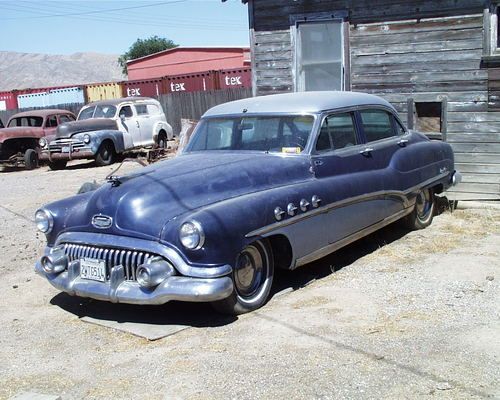 1951 buick roadmaster 4 dr sedan, running &amp; driving, solid, many extras.