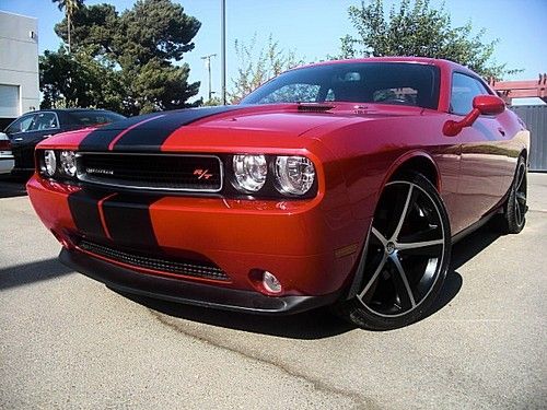 2012 dodge challenger r/t hemi 22" wheels &amp; tires mopar racing stripes 12 rt