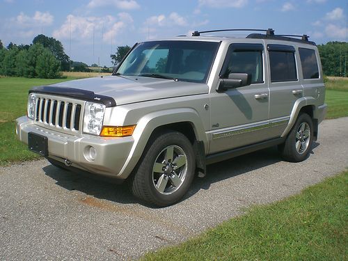 06 jeep commander sport base 4x4 4.7l v-8 motorhome rv dinghy towable!