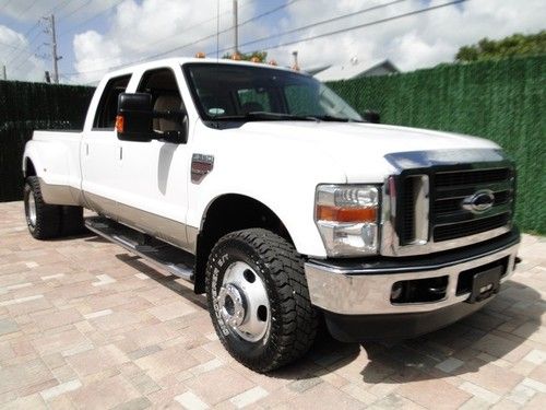 10 f350 dually turbo diesel f series 350 4x4 4wd super crew cab f-350sd lariet