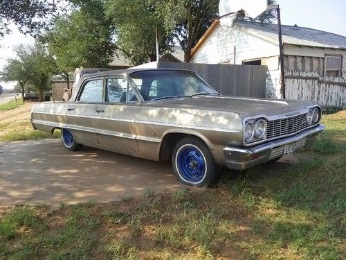 1964 chevrolet impala base sedan 4-door 4.6l-283 no reserve auction